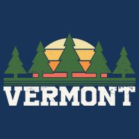 Vintage Vermont Retro Logo Flatbill Hat