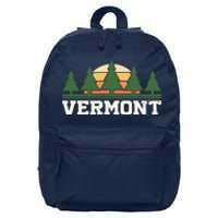 Vintage Vermont Retro Logo 16 in Basic Backpack