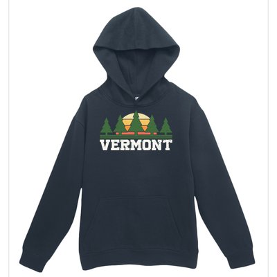 Vintage Vermont Retro Logo Urban Pullover Hoodie