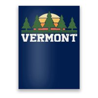 Vintage Vermont Retro Logo Poster