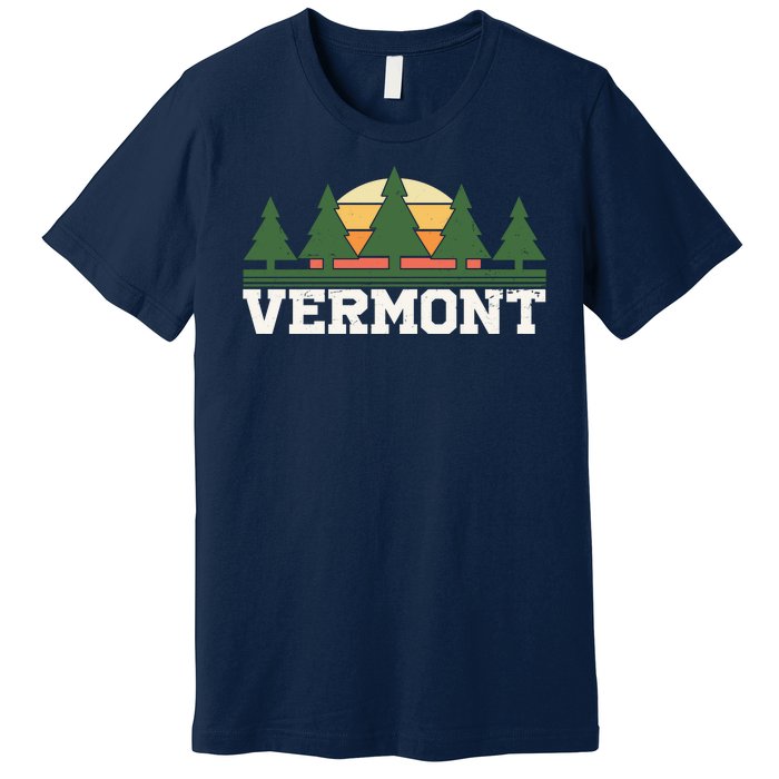 Vintage Vermont Retro Logo Premium T-Shirt