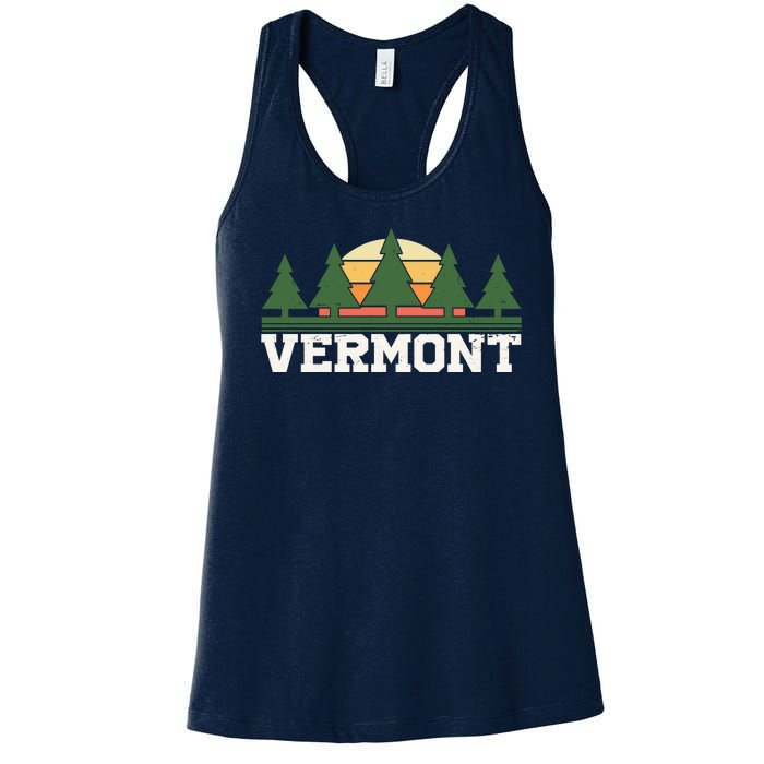 Vintage Vermont Retro Logo Women's Racerback Tank