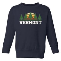 Vintage Vermont Retro Logo Toddler Sweatshirt