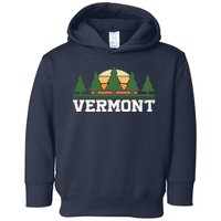 Vintage Vermont Retro Logo Toddler Hoodie