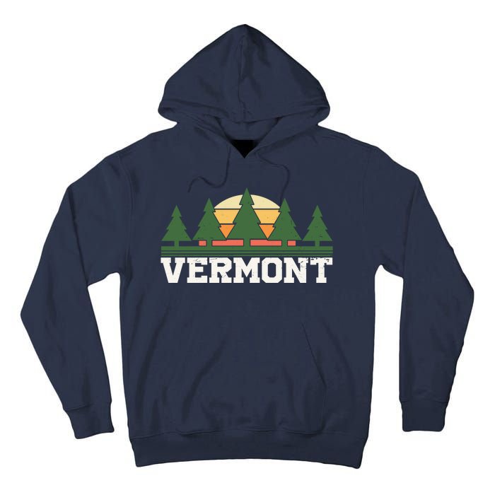 Vintage Vermont Retro Logo Tall Hoodie