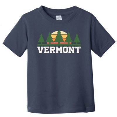 Vintage Vermont Retro Logo Toddler T-Shirt