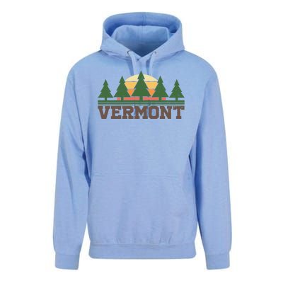 Vintage Vermont Retro Logo Unisex Surf Hoodie