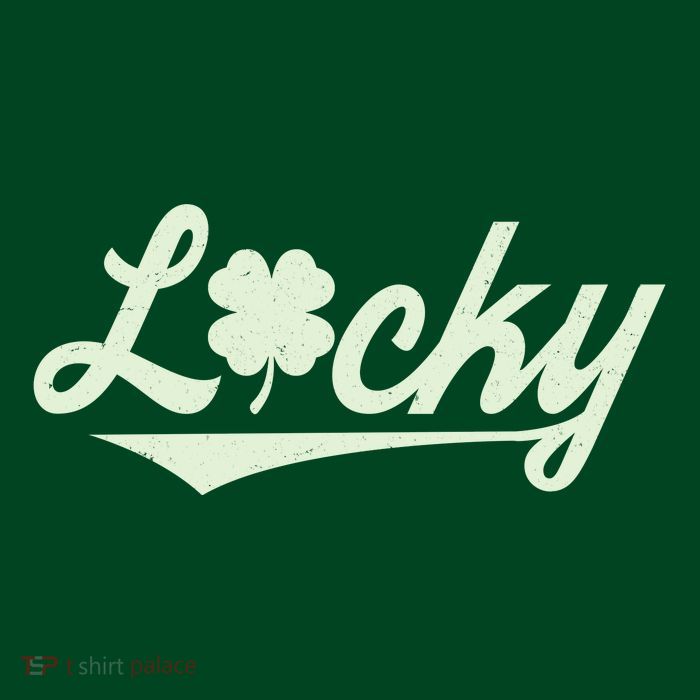 Vintage Varsity Style St Patricks Day Lucky Logo Performance Shirt