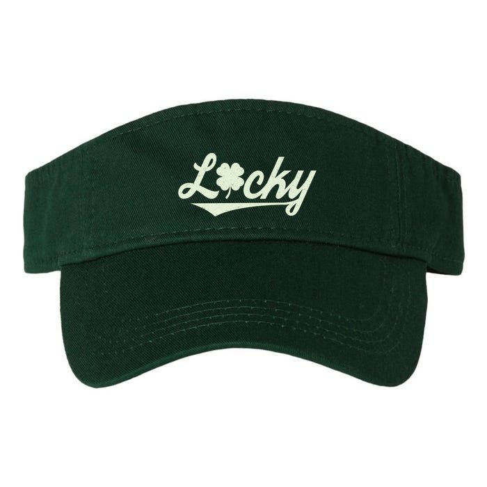 Vintage Varsity Style St Patricks Day Lucky Logo Visor
