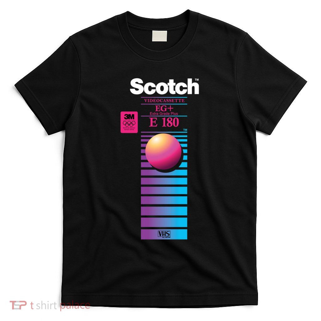 Vaporwave Vhs Scotch E180 Eg+ T-Shirt