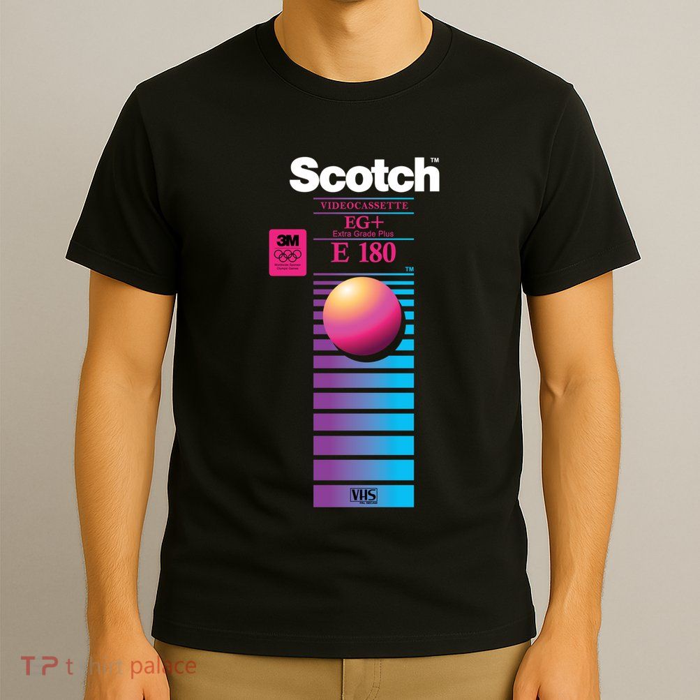 Vaporwave Vhs Scotch E180 Eg+ T-Shirt