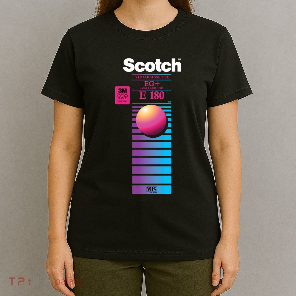 Vaporwave Vhs Scotch E180 Eg+ T-Shirt