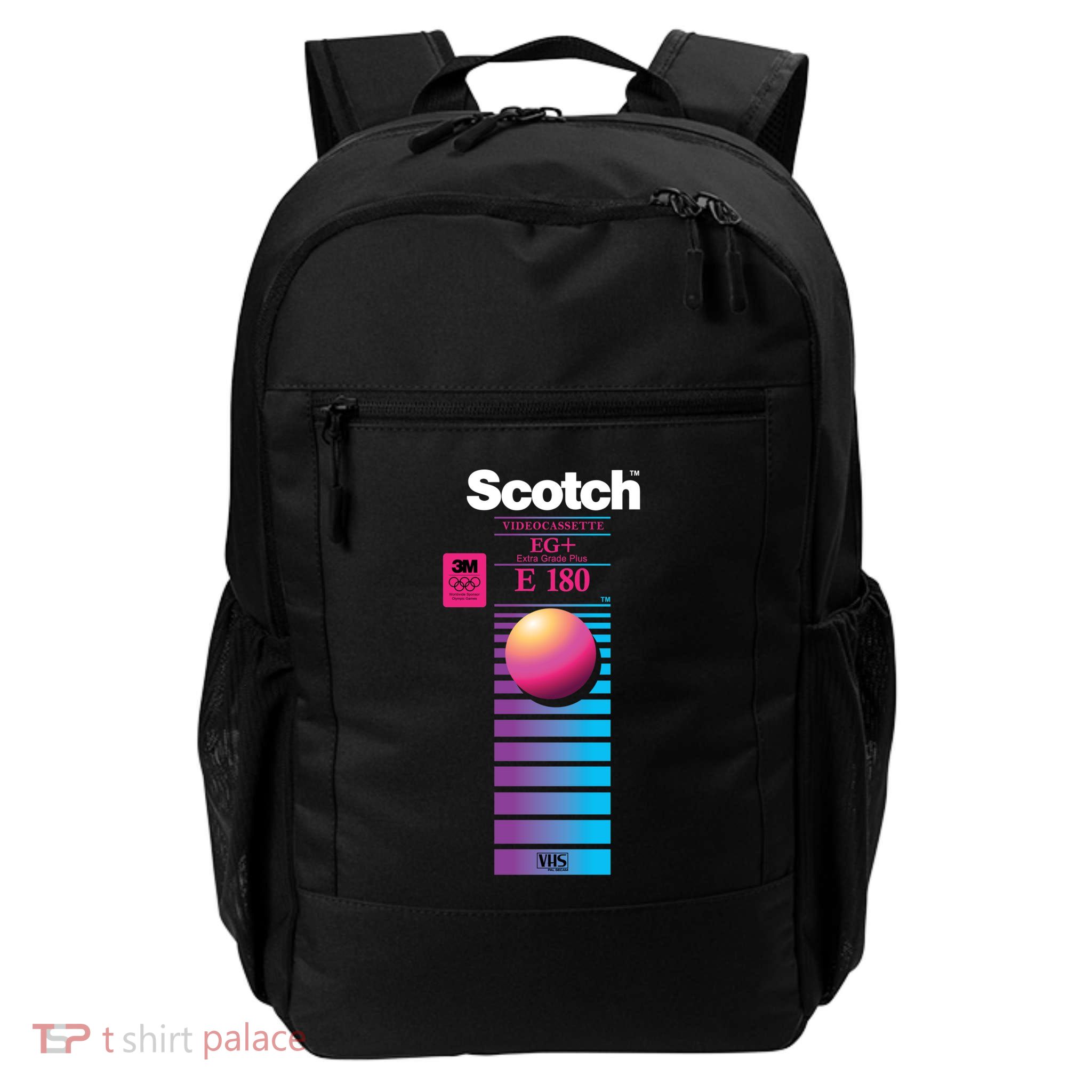 Vaporwave Vhs Scotch E180 Eg+ Backpack