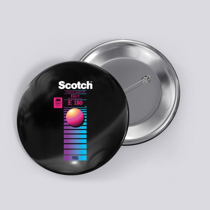 Vaporwave Vhs Scotch E180 Eg+ Button