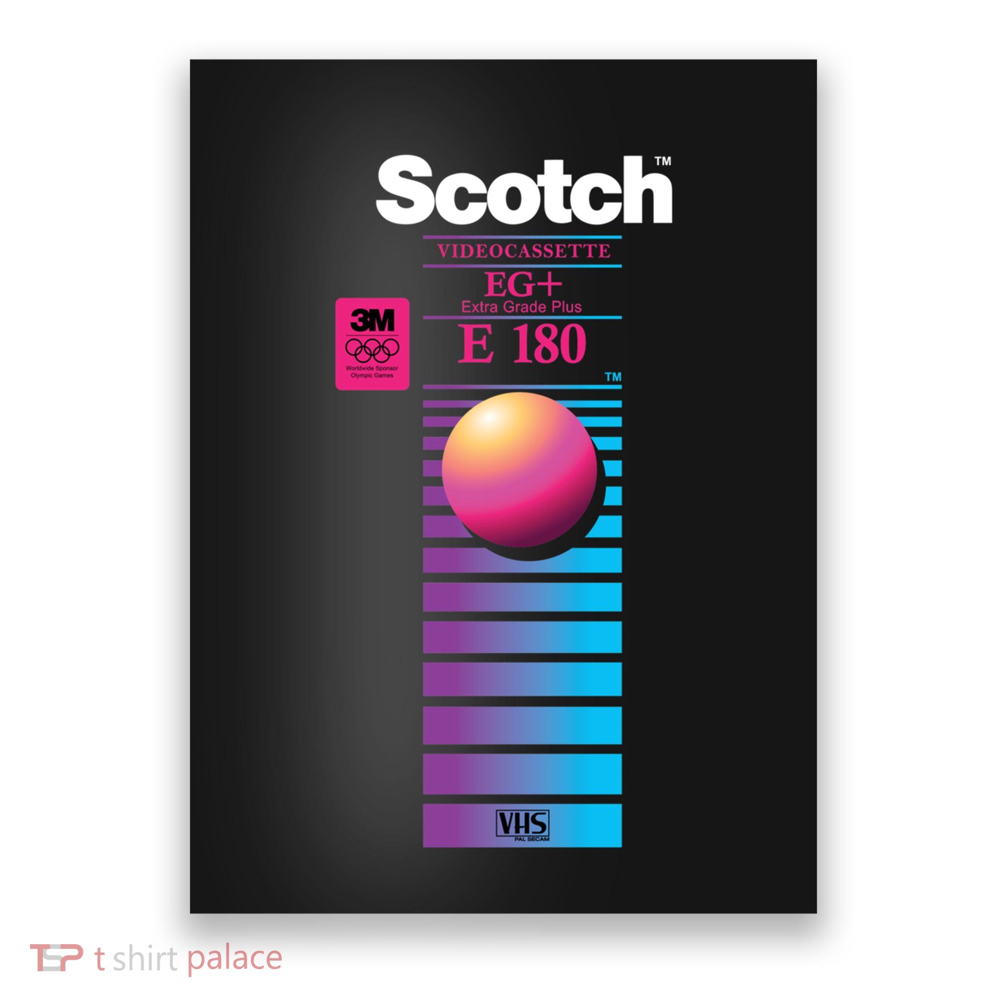 Vaporwave Vhs Scotch E180 Eg+ Poster