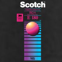 Vaporwave Vhs Scotch E180 Eg+ 25L Jumbo Tote