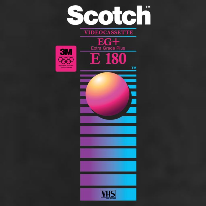 Vaporwave Vhs Scotch E180 Eg+ 25L Jumbo Tote