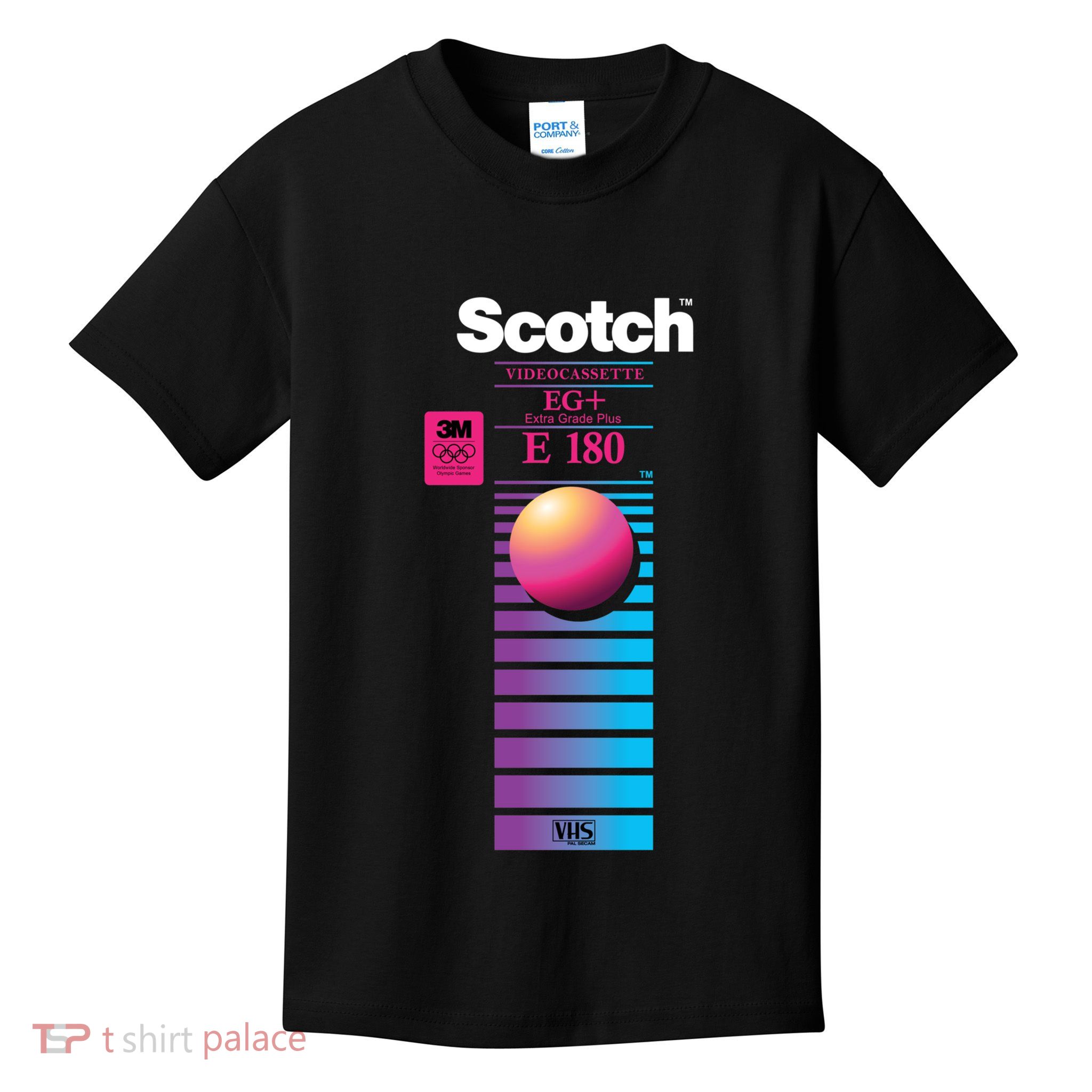 Vaporwave Vhs Scotch E180 Eg+ Kids T-Shirt