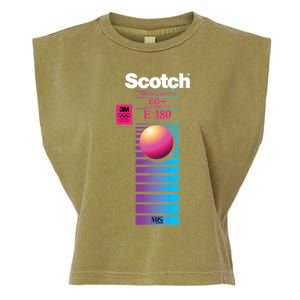 Vaporwave Vhs Scotch E180 Eg+ Garment-Dyed Women's Muscle Tee