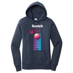 Vaporwave Vhs Scotch E180 Eg+ Women's Pullover Hoodie