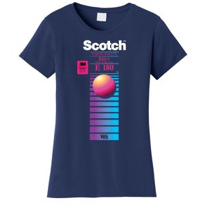 Vaporwave Vhs Scotch E180 Eg+ Women's T-Shirt