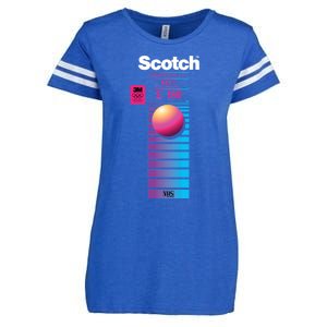 Vaporwave Vhs Scotch E180 Eg+ Enza Ladies Jersey Football T-Shirt