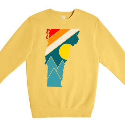 Vintage Vermont Sunset Premium Crewneck Sweatshirt