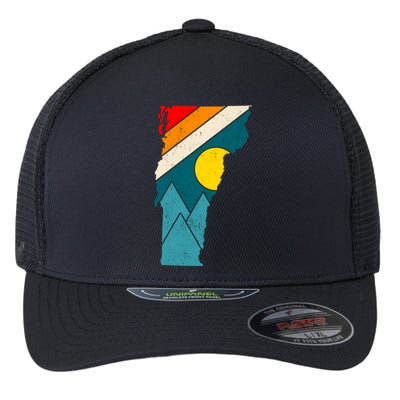 Vintage Vermont Sunset Flexfit Unipanel Trucker Cap