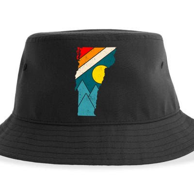 Vintage Vermont Sunset Sustainable Bucket Hat