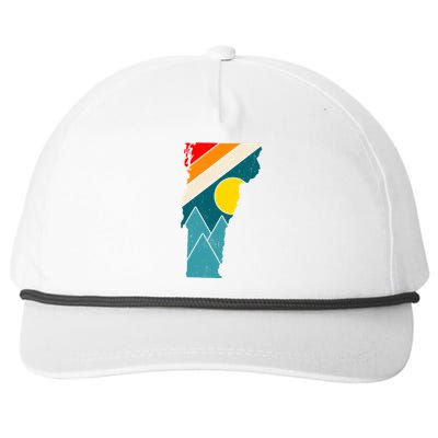 Vintage Vermont Sunset Snapback Five-Panel Rope Hat