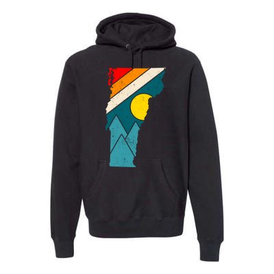 Vintage Vermont Sunset Premium Hoodie