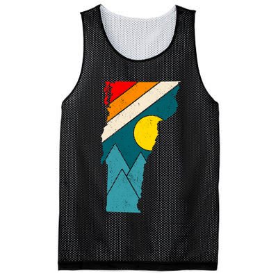 Vintage Vermont Sunset Mesh Reversible Basketball Jersey Tank