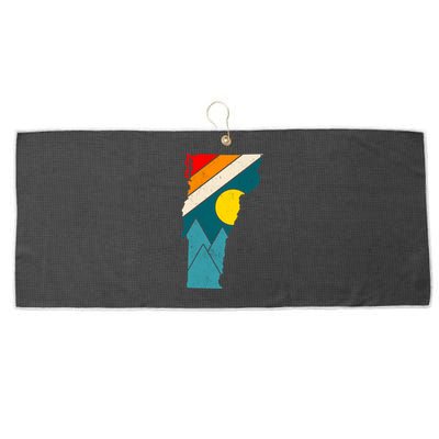 Vintage Vermont Sunset Large Microfiber Waffle Golf Towel