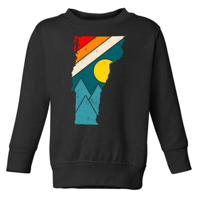 Vintage Vermont Sunset Toddler Sweatshirt