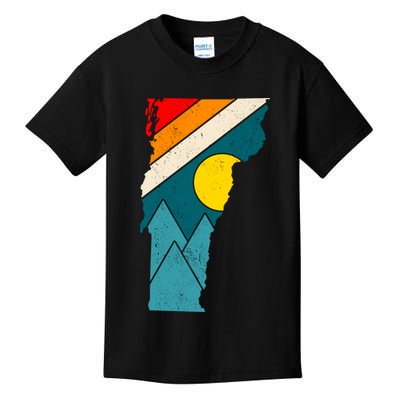 Vintage Vermont Sunset Kids T-Shirt