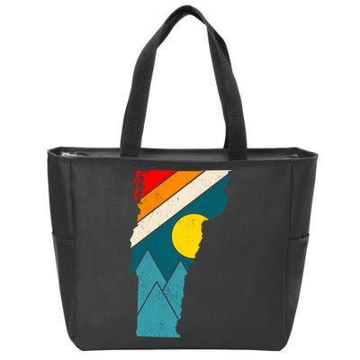 Vintage Vermont Sunset Zip Tote Bag