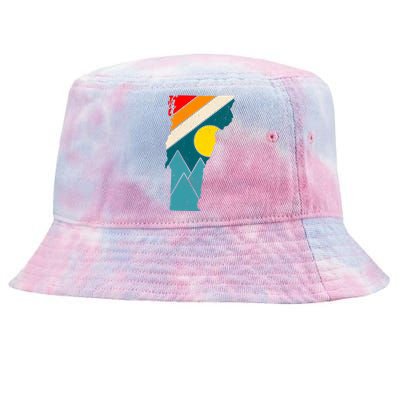 Vintage Vermont Sunset Tie-Dyed Bucket Hat