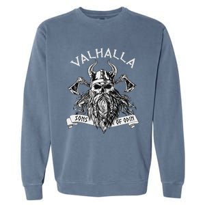 Viking Valhalla Sons Of Odin Norse Nordish Thor Mythology Garment-Dyed Sweatshirt