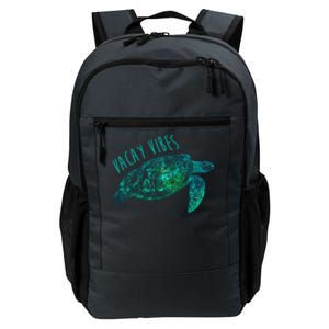 Vacay Vibes Sea Blue Tribal Turtle Funny Gift Daily Commute Backpack