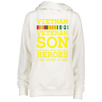 Vietnam Veteran Son Gift For Veterans Day Gift Womens Funnel Neck Pullover Hood