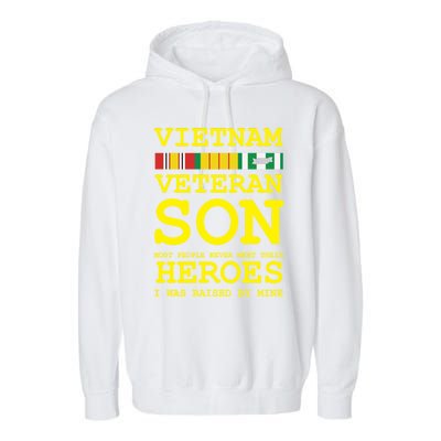 Vietnam Veteran Son Gift For Veterans Day Gift Garment-Dyed Fleece Hoodie