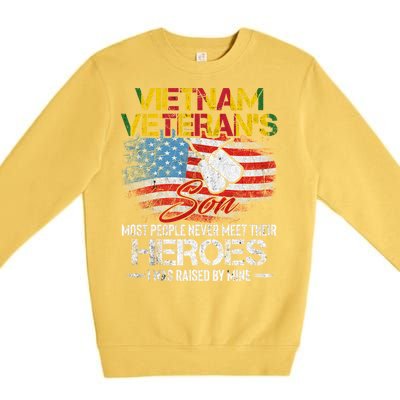 Vietnam Veterans Son Vietnam Vet Gift Premium Crewneck Sweatshirt