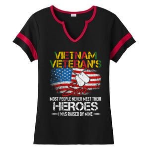 Vietnam Veterans Son Vietnam Vet Gift Ladies Halftime Notch Neck Tee