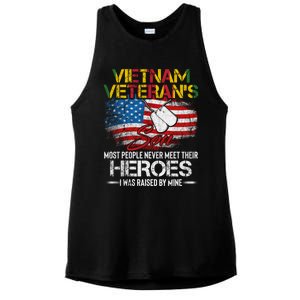 Vietnam Veterans Son Vietnam Vet Gift Ladies PosiCharge Tri-Blend Wicking Tank