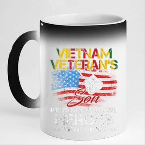 Vietnam Veterans Son Vietnam Vet Gift 11oz Black Color Changing Mug