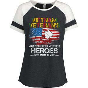 Vietnam Veterans Son Vietnam Vet Gift Enza Ladies Jersey Colorblock Tee