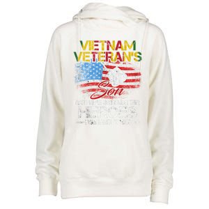 Vietnam Veterans Son Vietnam Vet Gift Womens Funnel Neck Pullover Hood