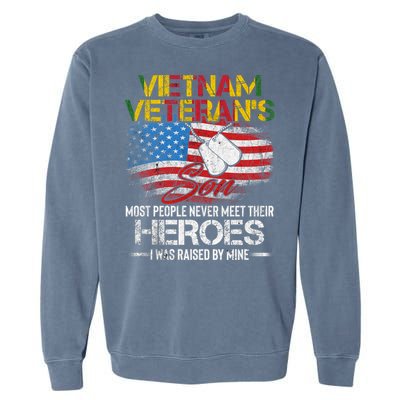 Vietnam Veterans Son Vietnam Vet Gift Garment-Dyed Sweatshirt