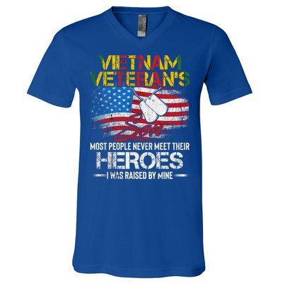 Vietnam Veterans Son Vietnam Vet Gift V-Neck T-Shirt