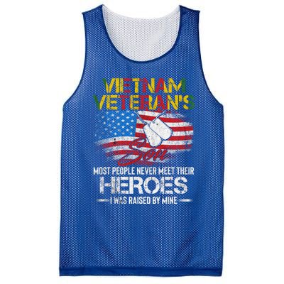 Vietnam Veterans Son Vietnam Vet Gift Mesh Reversible Basketball Jersey Tank